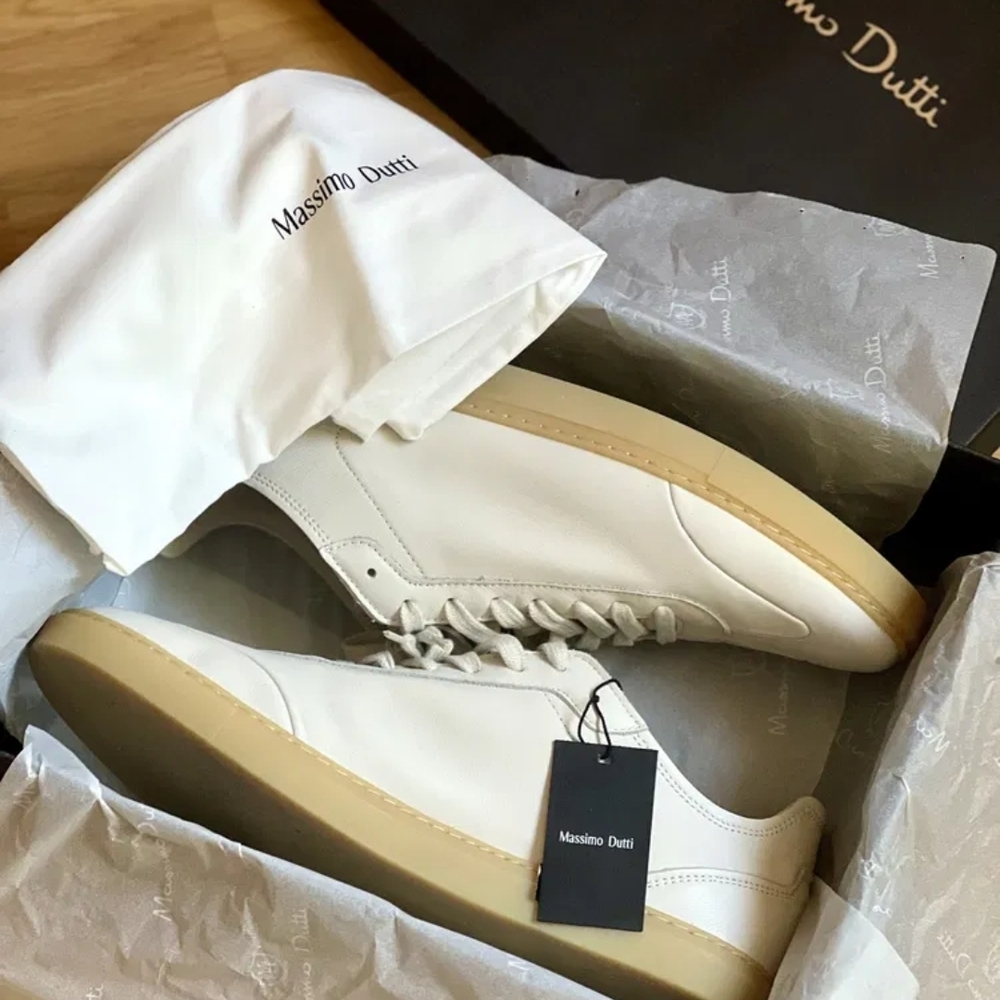 Massimo Dutti Men's White Sneakers